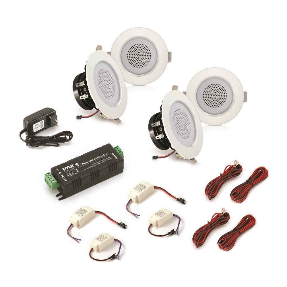 Pyle Pdic4cbtl3b 3 Bluetooth Ceiling Wall Speaker Kit 4