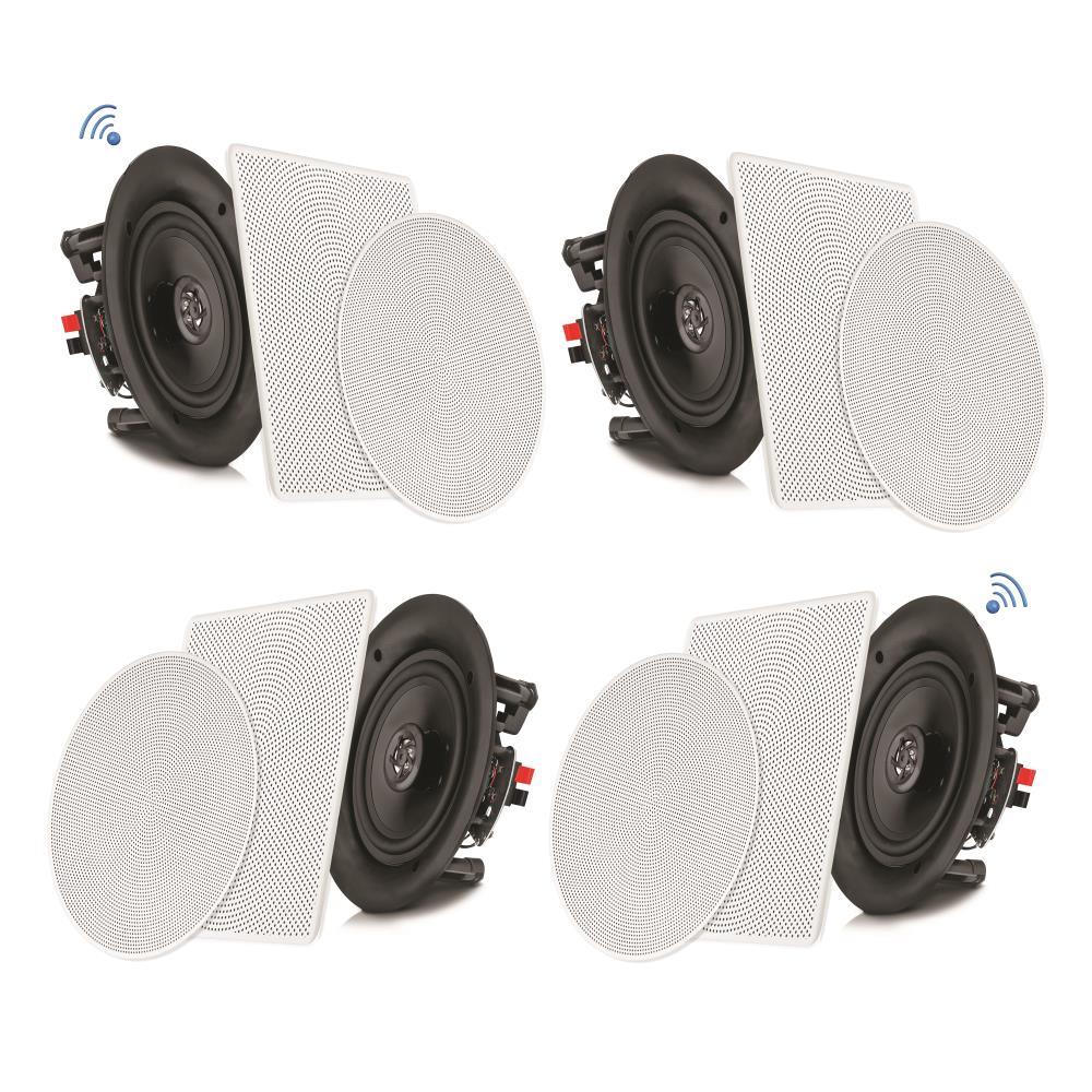 Pyle Pdicbt286 8 Bluetooth Ceiling Wall Speaker Kit