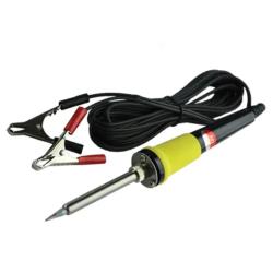 Installation Solution 12V Portable Soldering Iron - 40 Watt with Alligator Clip Leads, Ultra-Slim Textured Handle