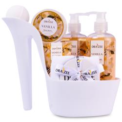 Luxury Heel Shoe Spa Gift Set for Women - 8 Pcs Christmas Gift, Vanilla Scented Bath Set w Shower Gel, Bubble Bath, Body Butter, Body Lotion and More - Birthday Spa Basket, Gift for Mom by Draizee