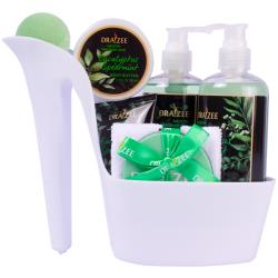 Luxury Heel Shoe Spa Gift Set for Women - 8 Pcs Christmas Gift, Eucalyptus Spearmint Bath Set w Shower Gel, Bubble Bath, Body Butter, Body Lotion and More - Birthday Spa Basket, Gift for Mom by Draizee