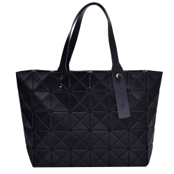 Black Diamond Lattice Handbag for Women - Gloss Convertible Shoulder Tote Bag with Adjustable Handles - PU Leather Fashionable and Stylish Messenger Tote Bag Purse for Party, Wedding and Causal Use by Draizee