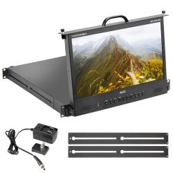 Elvid 173" Rack-Mount LCD Monitor – Professional HD Video Production Monitor with HDMI Input, HDR Support, 3D LUT Calibration, Ethernet Control, Built-in Waveform and Vectorscope, Wide Viewing Angle – Ideal for Studio and Broadcast Applications