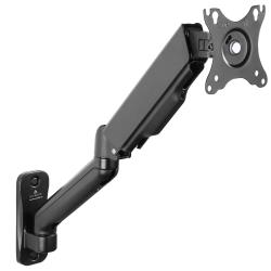 Gabor Levitouch Single Monitor Wall-Mount Arm for 17-32 Inch Displays – Adjustable Tilt, Swivel, and Rotation – Space-Saving Design with Cable Management – Fits Wood and Masonry-Supports Landscape and Portrait Orientation