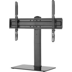 Gabor Universal Swivel Tabletop Stand for 37 to 70" TVs – Supports Displays up to 88 lb, Height Adjustable, Easy Assembly, Sturdy All-Steel Construction, Glass Base with Rubber Feet- Ideal for Home and Office Use