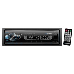 Blaupunkt Detachable Face Mechless AMFM Receiver with Bluetooth, USBSD Inputs, Remote Control, and Versatile Audio Compatibility