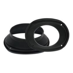 Pipeman’s Installation Solution 6x9" Speaker Baffle - Enhances Sound Quality, Includes Pair of Rings and Foam Baffles