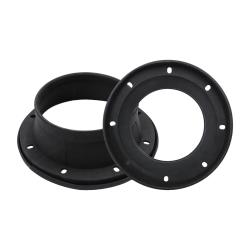 Pipeman’s Installation Solution 8″ Speaker Baffles - Enhances Sound Quality, Silicone Material, Foldable Rings, Pair of Rings and Foam Included