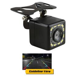 PIPEMANS INSTALLATION SOLUTION Car Rearview Camera - 12 LED Lights, Guideline View, 720x480 Resolution, Waterproof