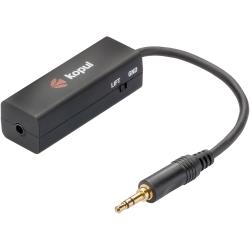 Kopul Ground Loop Isolator – Eliminate Hum and Buzz from 35mm Audio Devices – Passive Design with Ground-Lift Switch – No Power Needed – 35mm TRS Male to Female Connector-Ideal choice for both professional and everyday use