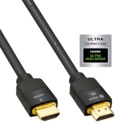 Kopul 8K HDMI Cable, 33 ft – Premium Ultra High-Speed with 48 Gbs bandwidth, triple-layer shielding, gold-plated connectors, flame-resistant -Ideal for UHD home theater and professional video setups