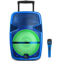 Technical-Pro-PARTY10B2-Blue-10"-Rechargeable-Bluetooth-LED-Loudspeaker-with-USB--SD-Card-Inputs-and-Microphone