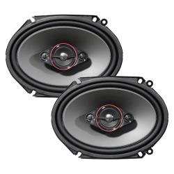 Pioneer 6x8 4-Way Full Range Speakers (Optimal Fit) - 350 Watts Max  80 RMS (Pair)