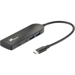 4 Port Slim USB 32 Gen 1 Type-C and Type-A Hub, Slim Portable Design, Transfer Rates up to 5 GBs, Quickly Transfer Photos and Videos, USB Bus-Powered, Plug-and-Play by Xcellon