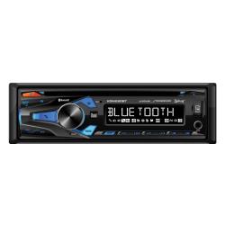 Dual-Single-DIN-Fixed-Face-CDMP3-Player-AMFM-Receiver-with-Bluetooth,-USB-Input,-Voice-Activation,-and-Smart-App-Integration