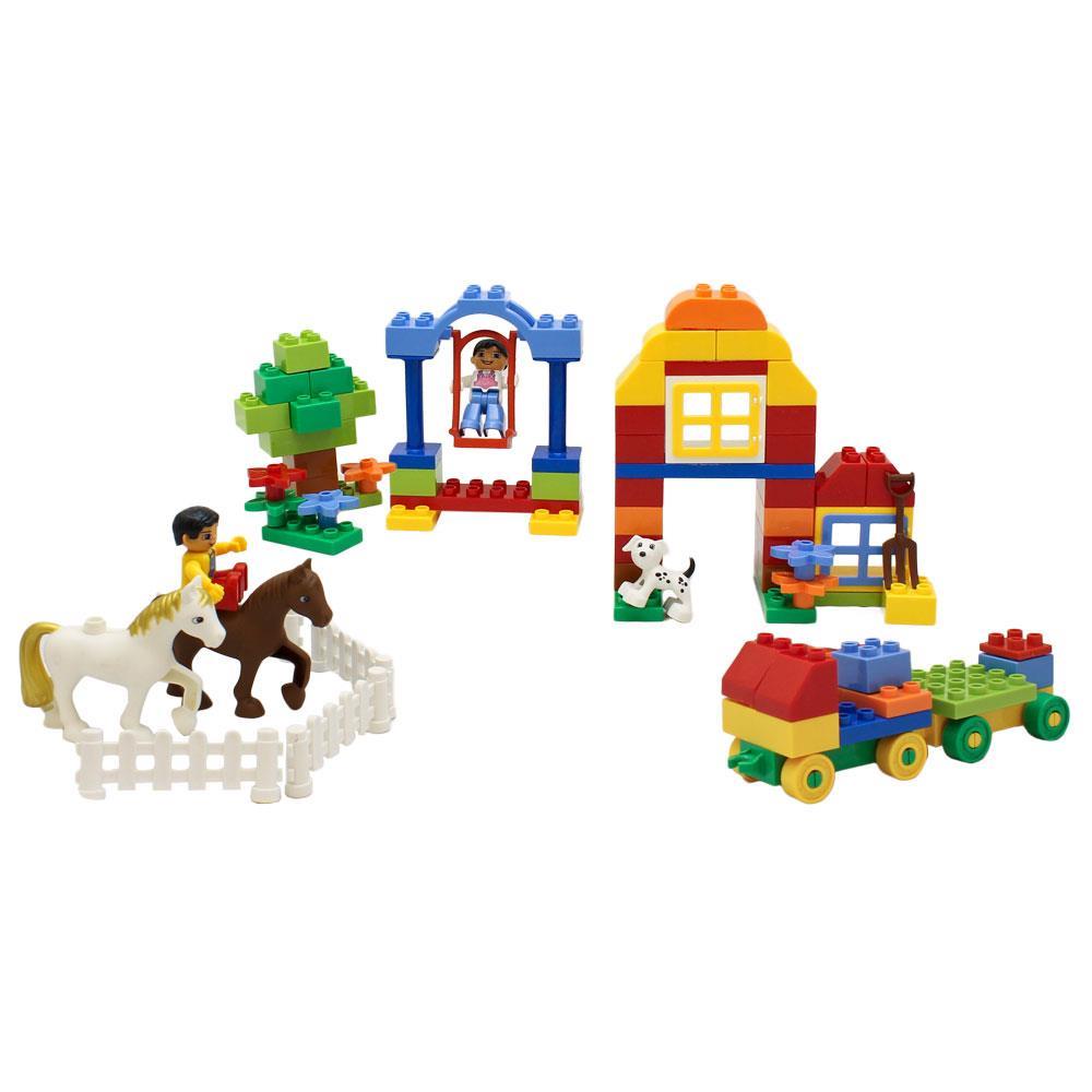 Dimple - Dc5107 - 90 Piece Farm Themed Interconnecting Building Bricks 