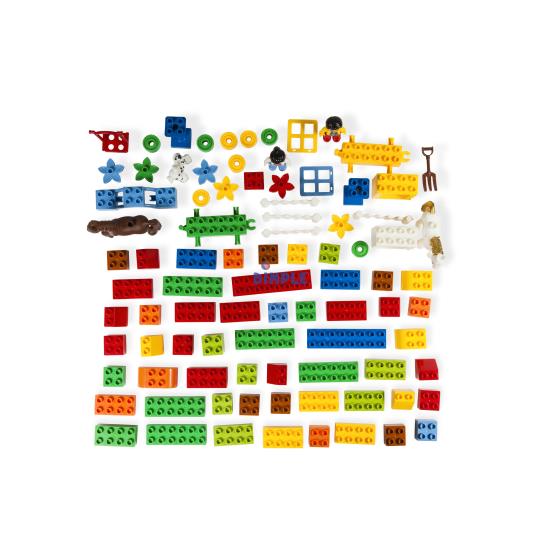 Dimple - Dc5107 - 90 Piece Farm Themed Interconnecting Building Bricks 